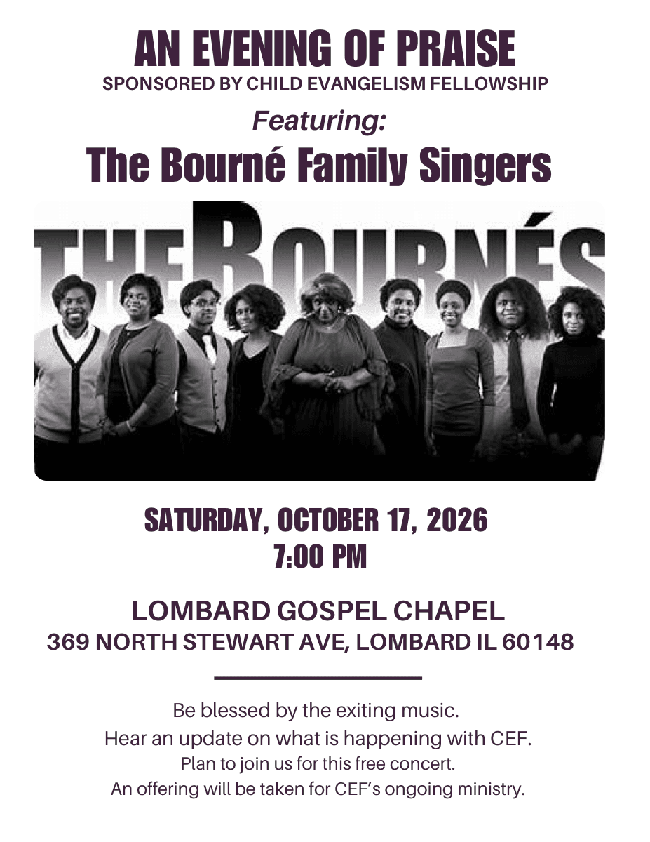 Benefit Concert Poster - An Evening of Praise