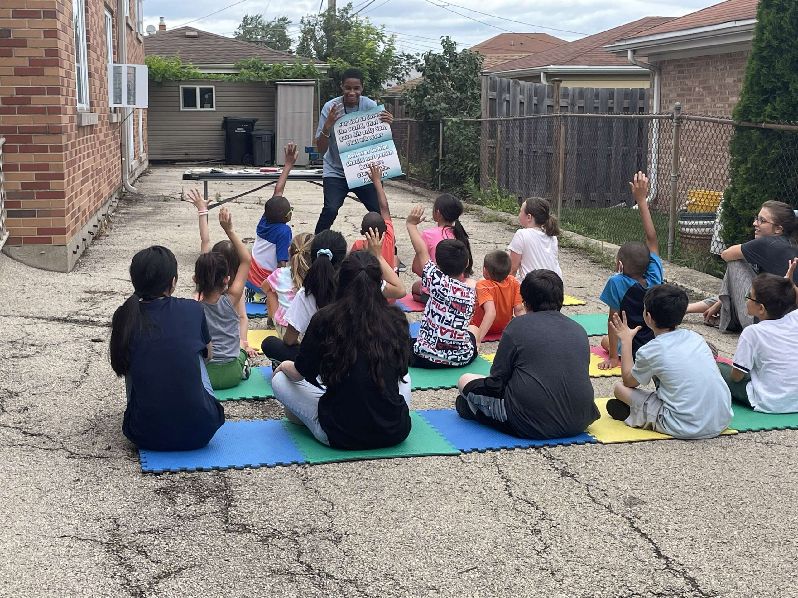 Children learning about the Gospel
